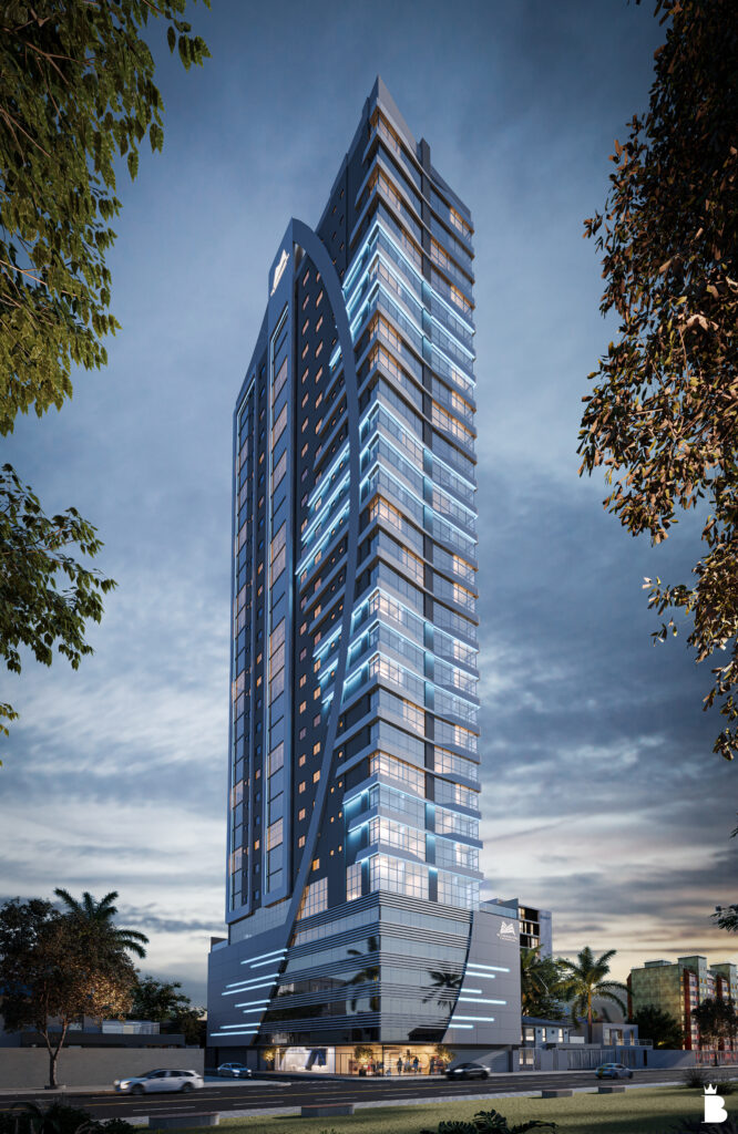 Blue Building - Externa noturna - RF - 01
